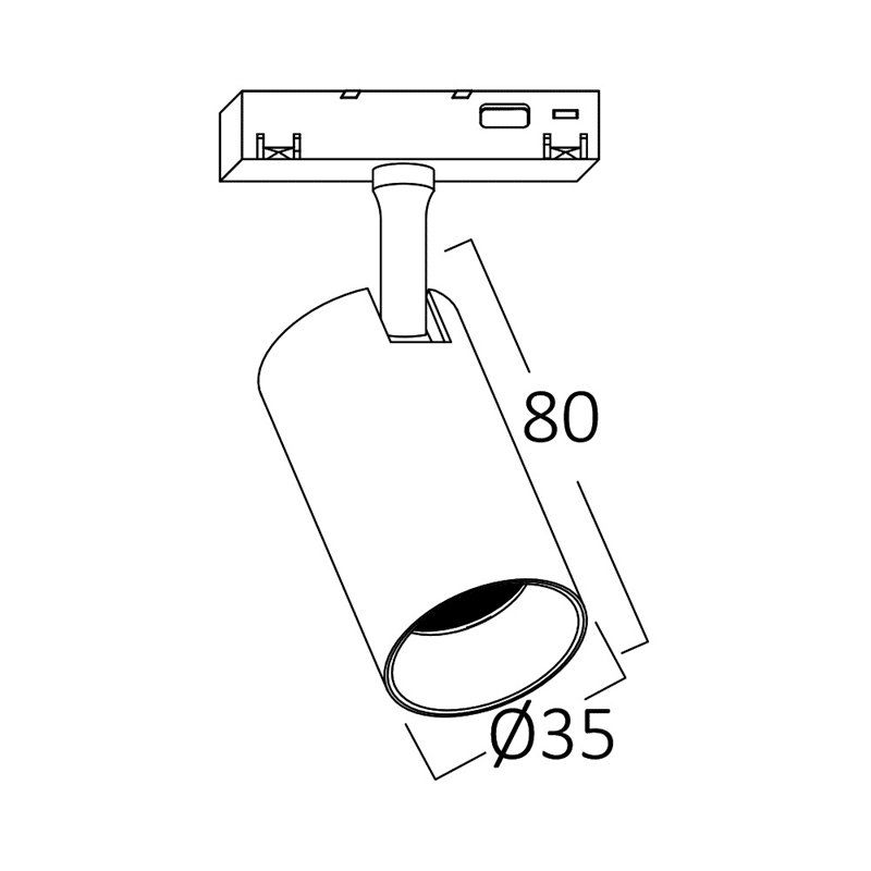 Magneticky LED reflektor 6W 3000K